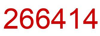 Número 266414 imagen rojo