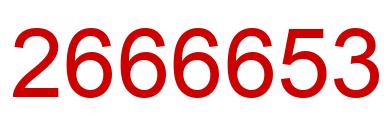 Number 2666653 red image