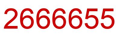 Number 2666655 red image