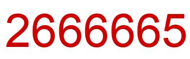 Número 2666665 imagen rojo