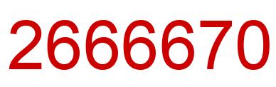 Número 2666670 imagen rojo