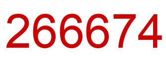 Number 266674 red image