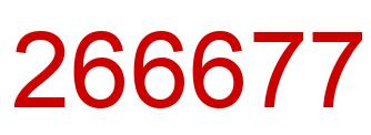 Número 266677 imagen rojo