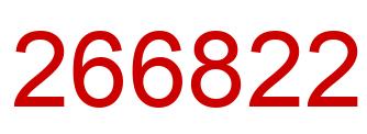 Número 266822 imagen rojo