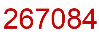 Number 267084 red image