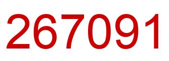 Number 267091 red image
