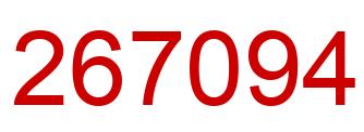 Number 267094 red image