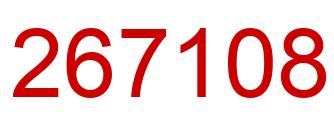 Number 267108 red image