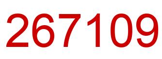 Number 267109 red image