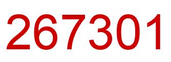 Number 267301 red image