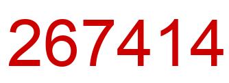 Number 267414 red image