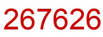 Number 267626 red image