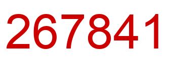Number 267841 red image