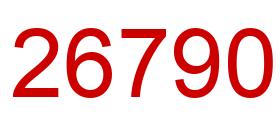 Número 26790 imagen rojo