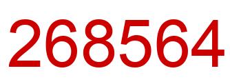 Número 268564 imagen rojo