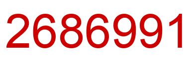 Number 2686991 red image