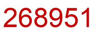 Número 268951 imagen rojo