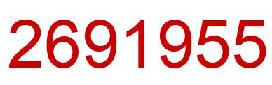 Number 2691955 red image