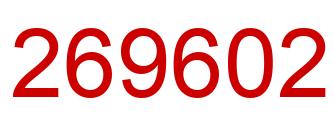 Number 269602 red image
