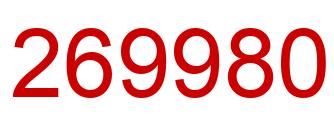 Number 269980 red image