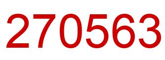Number 270563 red image