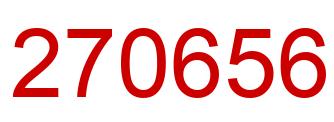 Número 270656 imagen rojo