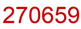 Number 270659 red image