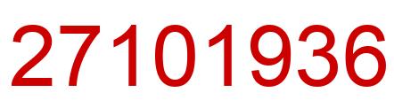 Number 27101936 red image