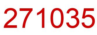 Number 271035 red image
