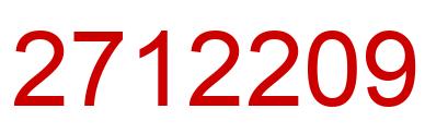Number 2712209 red image