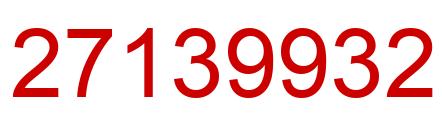 Number 27139932 red image