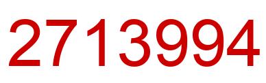 Number 2713994 red image