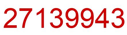 Number 27139943 red image