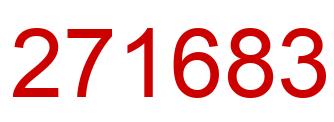 Number 271683 red image