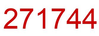 Number 271744 red image