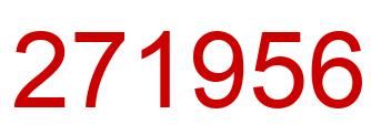 Number 271956 red image