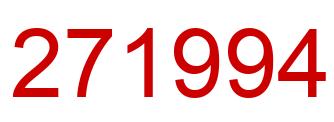 Number 271994 red image