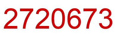 Number 2720673 red image