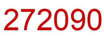 Number 272090 red image