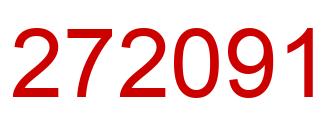 Número 272091 imagen rojo