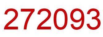 Número 272093 imagen rojo