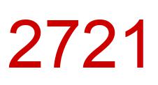 Number 2721 red image