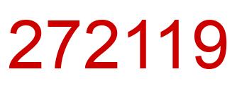 Number 272119 red image