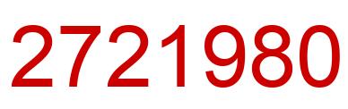 Número 2721980 imagen rojo