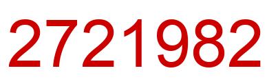 Número 2721982 imagen rojo