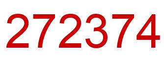 Número 272374 imagen rojo