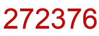 Número 272376 imagen rojo