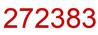 Número 272383 imagen rojo