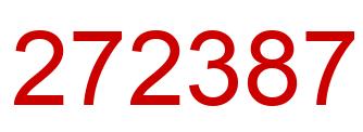 Número 272387 imagen rojo