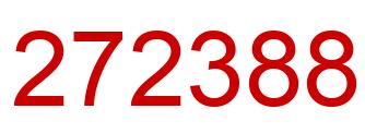 Número 272388 imagen rojo
